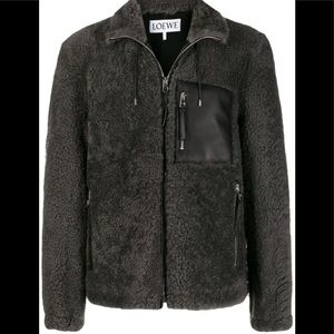 LOEWE
zipped shearling jacket
